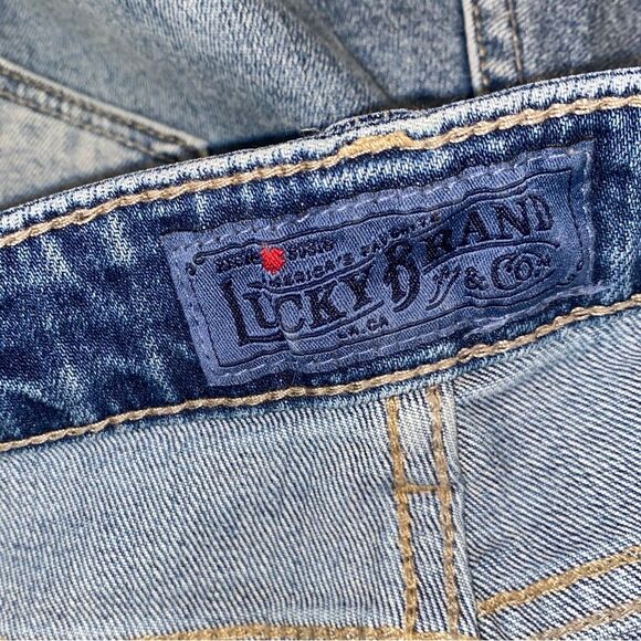 LUCKY BRAND Ava Crop Skinny Embroidered Floral Denim Jeans - Picture 7 of 8